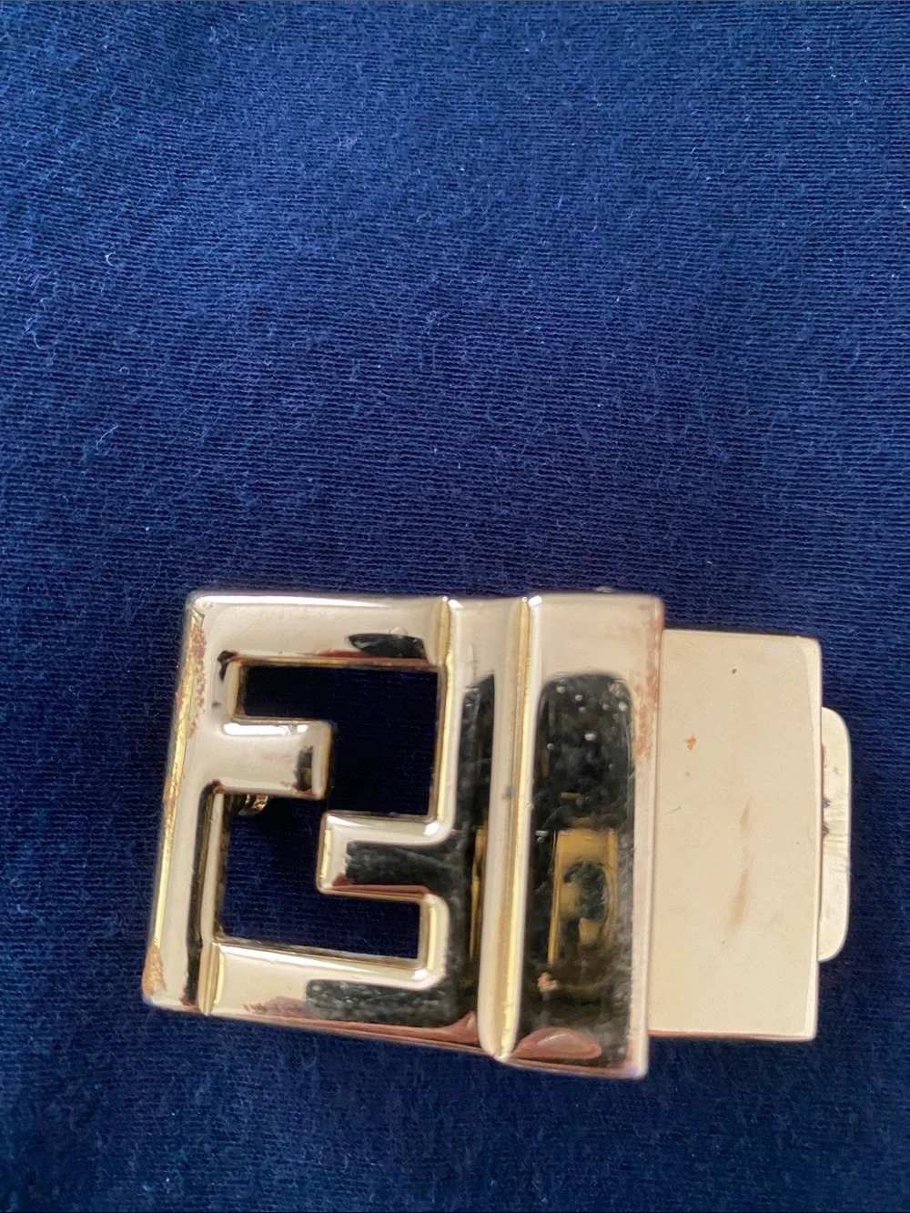 Fendi polished gold